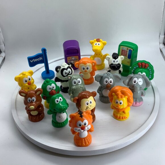 VTech Animal Train Toy Figures Lot Of 17 Alligator Tiger Lion Koala Elephant - Picture 5 of 6